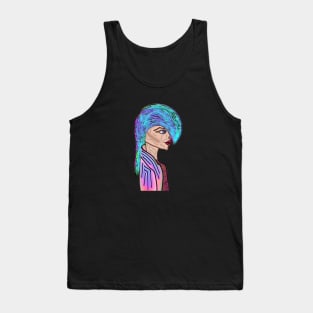 Cybepunk Woman Tank Top